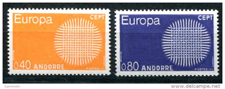 1662 - FRANZ. ANDORRA Postfrisch - Mi.Nr. 222-223, Europa-CEPT - Mnh Set - Unused Stamps