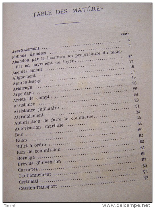 Modèles D 'actes SOUS SEING Privé J.L. FOUCHE 1923 FORMULES REQUETES ET PETITIONS LES PLUS USUELLES Albin Michel - Derecho