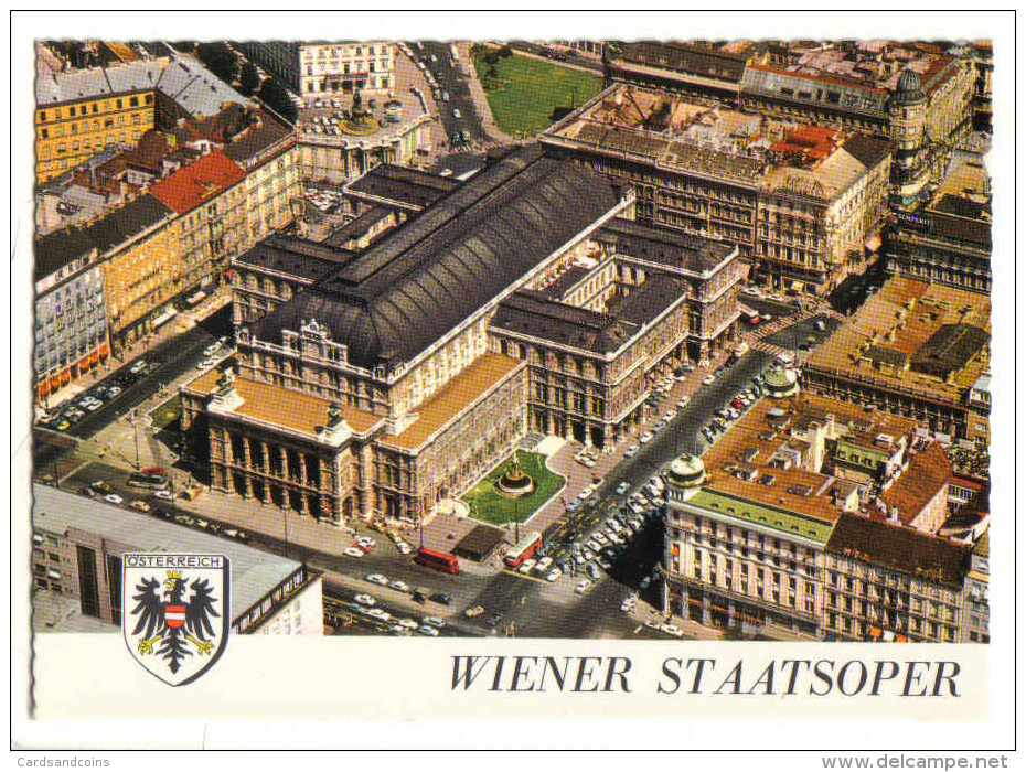 AK Wiener Staatsoper ( Opera ) - Alpine Luftbild - Wien Mitte