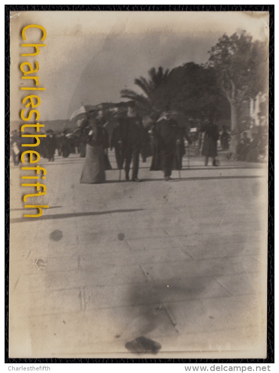 CÔTE D'AZUR -  11 VIEILLES PHOTOS VERS FIN 1800 ** NICE ** Marché - Promenade - Laveuses Etc - Format 12 X 9 Cm - Anciennes (Av. 1900)