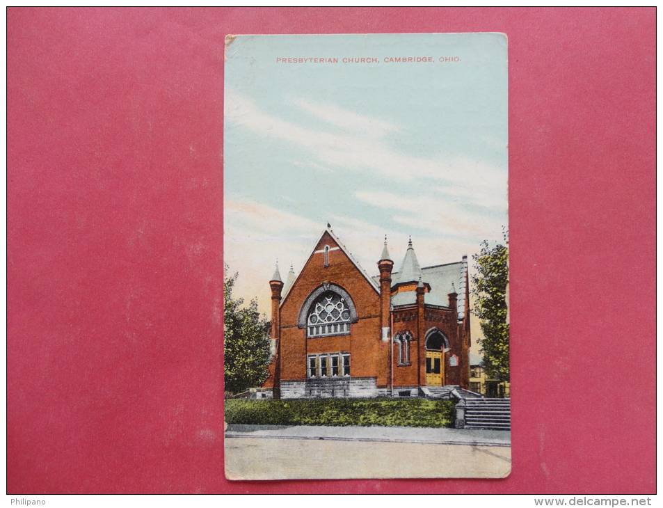 Cambridge,OH--Presbyterian Church--cancel 1913--PJ229 - Sonstige & Ohne Zuordnung