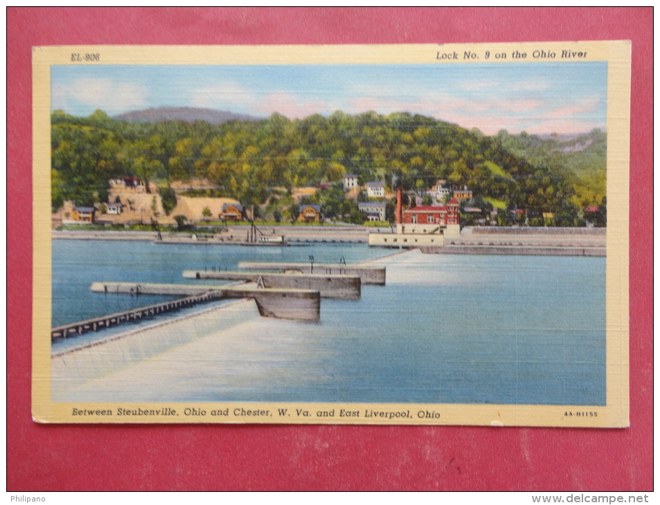 Liverpool,OH--Lock No.9 On The Ohio River--cancel 1943--PJ230 - Sonstige & Ohne Zuordnung