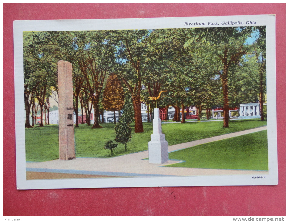 Gallipolis,OH--Riverfront Park--cancel 1950--PJ230 - Altri & Non Classificati