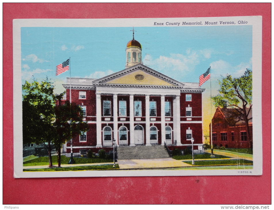 Mount Vernon,OH--Knox County Memorial--cancel 1947--PJ230 - Sonstige & Ohne Zuordnung