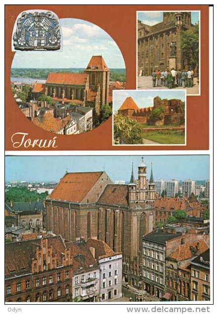 Poland, Torun; Set Of 4 Postcards - See All Scans - Pologne