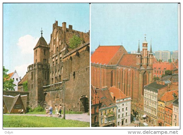 Poland, Torun; Set Of 4 Postcards - See All Scans - Pologne