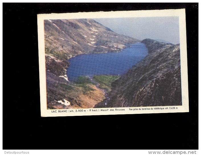 Calendrier Format Cpa : Lac Blanc Massif Des Rousses ' La Truite Est Reine En Dauphiné ' Droits De Pêche Pêcher En Isère - Tamaño Pequeño : 1941-60