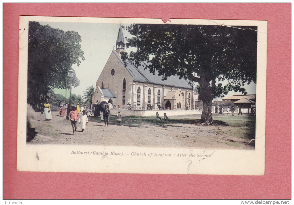 CPA - BATHURST ( Gambia River ) - Church Of England - After The Service - Voir état - Gambie