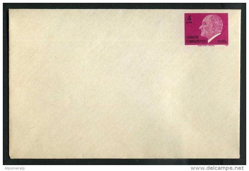 TURKEY 1982 PS / Letter Envelope - Complete SET, #AN 246 -249 - Postal Stationery