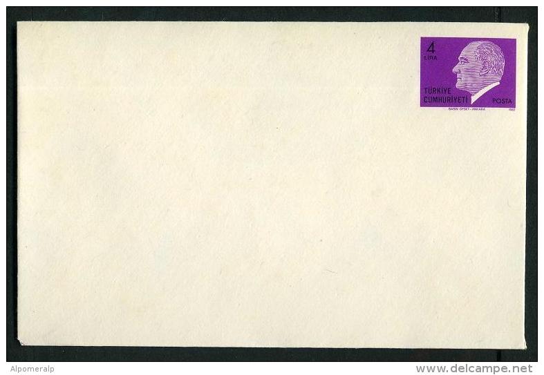 TURKEY 1982 PS / Letter Envelope - Complete SET, #AN 246 -249 - Postal Stationery