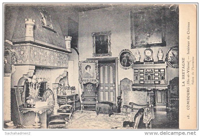 35. COMBOURG. Intérieur Du Château. Salon De L'hermine. 28 - Combourg