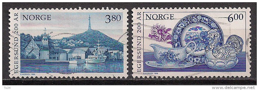 Norwegen  (1998)  Mi.Nr.  1278 + 1279  Gest. / Used  (ca47) - Gebraucht