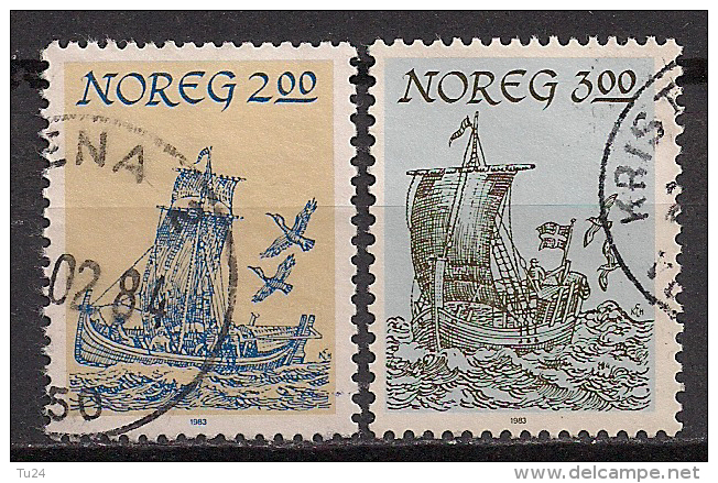 Norwegen  (1983)  Mi.Nr.  891 + 892  Gest. / Used  (ca49) - Gebraucht