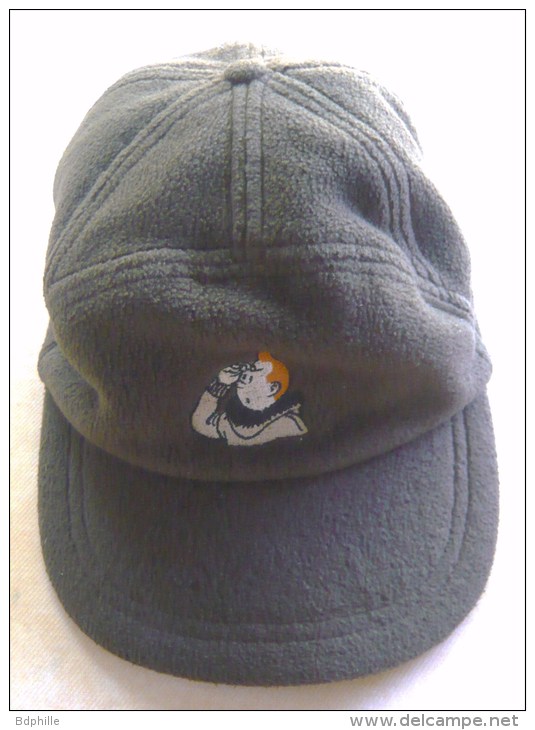 Tintin Casquette Hiver  Griffée Moulinsart 2000 Taille S Etat Neuf - Kleidung