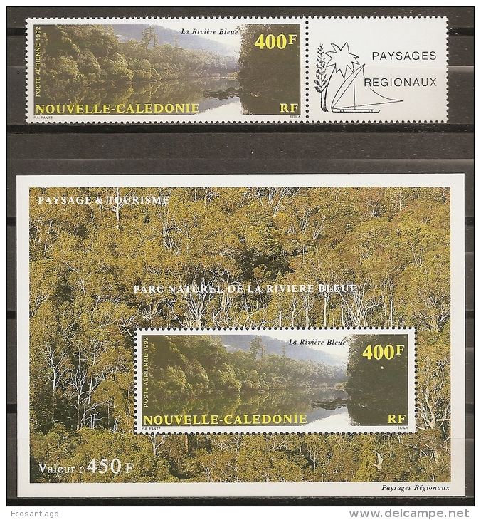 TURISMO - NUEVA CALEDONIA 1992 - Yvert #A280A+H12 - MNH ** - Otros & Sin Clasificación