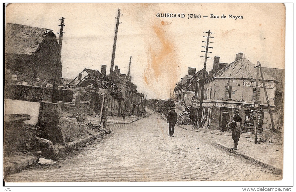 60 - GUISCARD - Rue De Noyon - - Guiscard