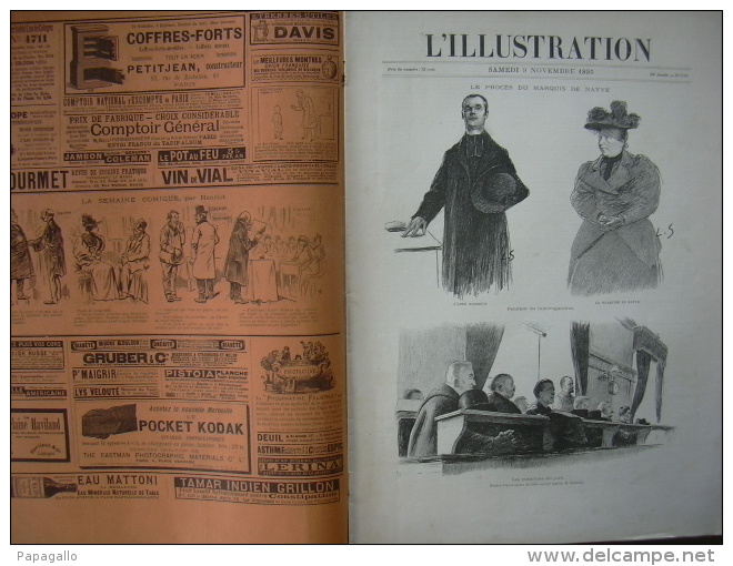 L’ILLUSTRATION 2750 TANANARIVE/ NOUVEAU MINISTERE/ PAPIER TIMBRE/ AIGOUAL/   9 Novembre 1895 - 1850 - 1899