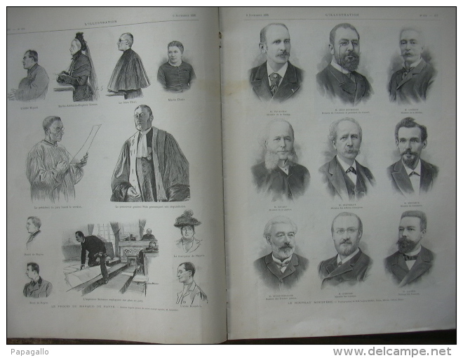 L’ILLUSTRATION 2750 TANANARIVE/ NOUVEAU MINISTERE/ PAPIER TIMBRE/ AIGOUAL/   9 Novembre 1895 - 1850 - 1899