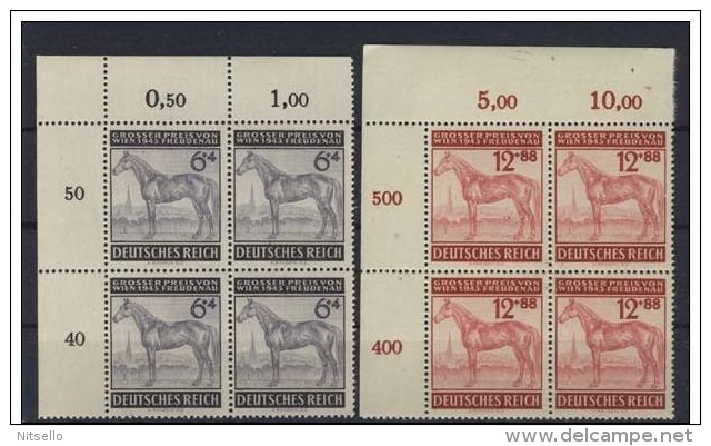 LOTE 7797  ///  (C120)  ALEMANIA IMPERIO MICHEL Nº: 857 - 858 MNH**       EN BLOQUE DE 4 - Ungebraucht