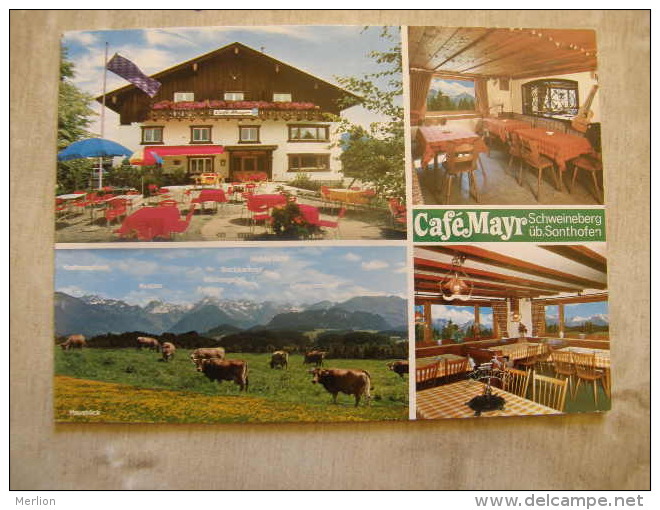 Deutschland -  Cafe Mayr  8972 Schweineberg über Sonthofen I.Allgäu   Advertising Card   D108174 - Sonthofen