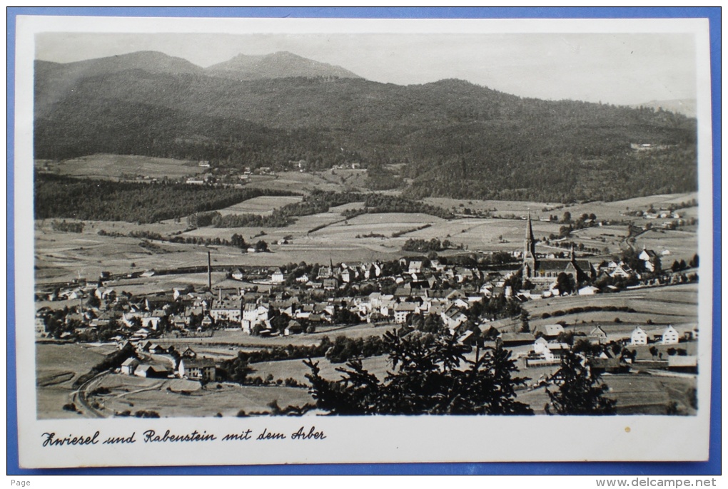 Zwiesel Und Rabenstein Mit Dem Arber,ca.1950-1960, - Zwiesel