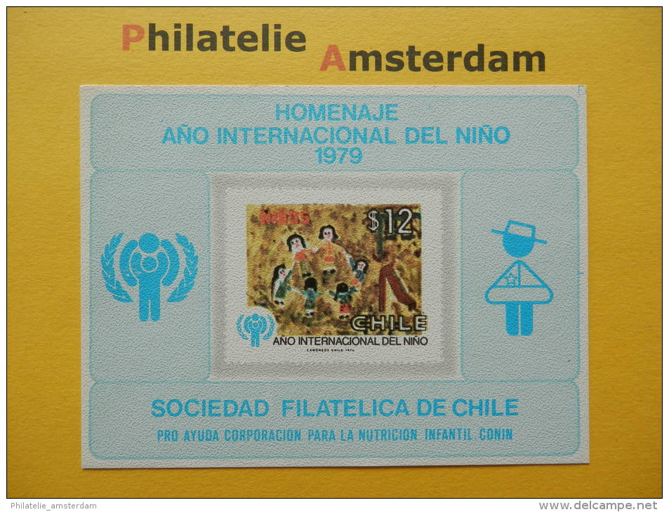 Chili 1979, UNICEF IYC INTERNATIONAL YEAR OF THE CHILD JAAR VAN HET KIND: Mi 915, Bl. - - UNICEF