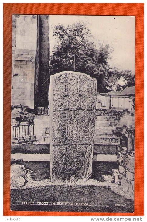 1 Cpa  Celtic Cross In Elgin Cathedral - Moray