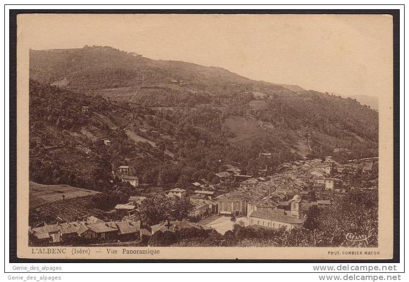 38 L´ALBENC, Vue Panoramique, Phot Combier , Dos Divisé Vierge, Bon état - L'Albenc