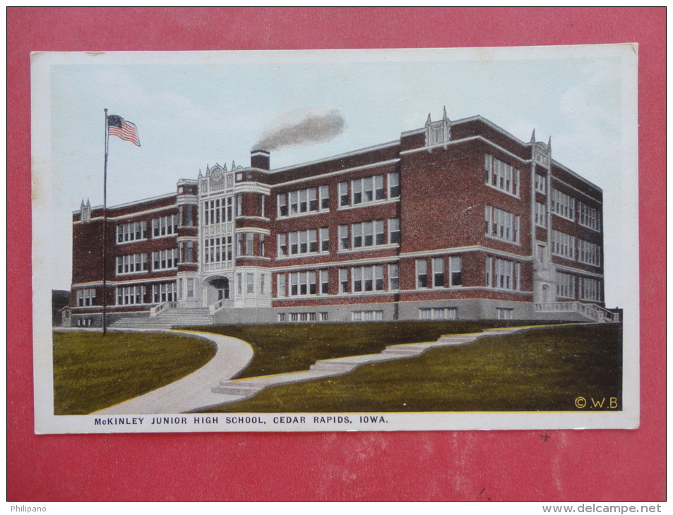 Cedar Rapids,IA--McKinley Junior High School--not Mailed--PJ232 - Autres & Non Classés