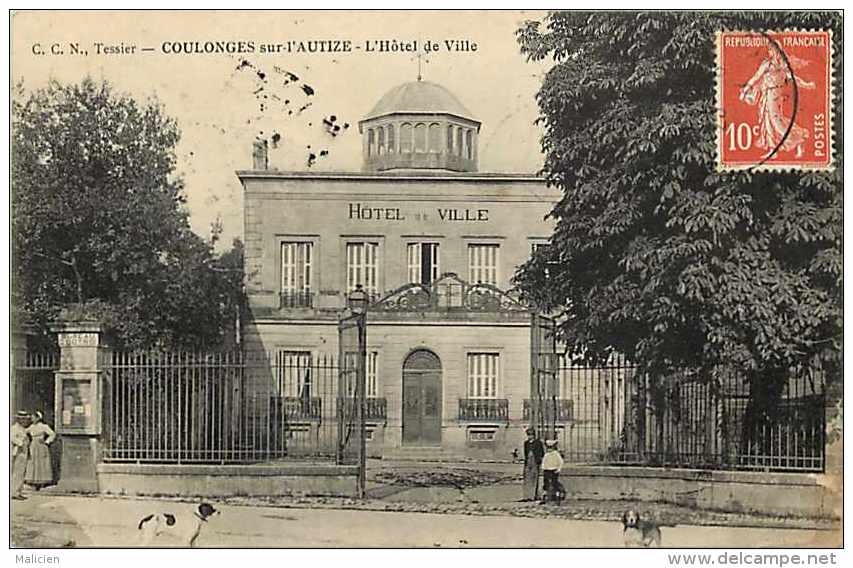 Deux-sèvres - Ref A 568  - Coulonges-sur-l'autize -l'hôtel De Ville  - Carte Bon état - - Coulonges-sur-l'Autize