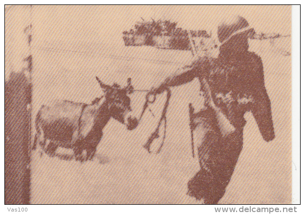 CPA GELA- IN WORLD WAR II, SOLDIER WITH DONKEY - Gela