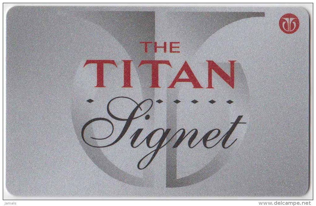 Titan Shopping Card For Purchasing Watch, Used, India - Other & Unclassified