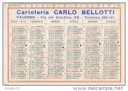 Calendarietto - Cartoleria - Carlo Bellotti - Palermo - 1975 - Kleinformat : 1971-80