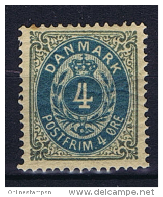 Denmark, 1875. Mi 23 I Y Aa, MNH/** Postfrisch, Very Thin Brown Spot At Left Top, In The Gum - Neufs