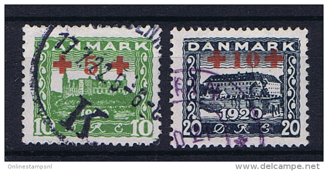 Denmark, 1921 Mi Nr 116 + 117 Used - Gebruikt