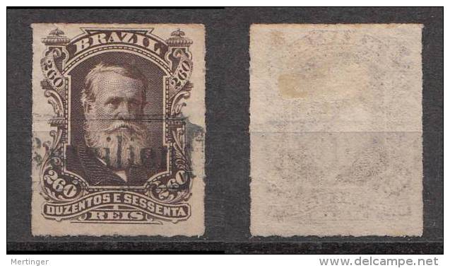 Brazil 1877 Dom Pedro 260R Mi# 44 With German Postmark AUS BRASILIEN - Used Stamps