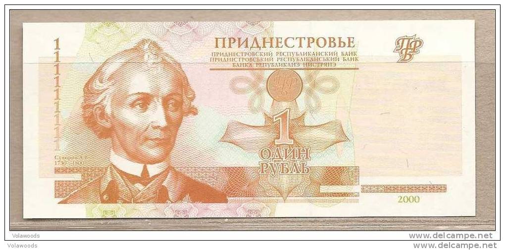 Transnistria - Banconota Non Circolata Da 1 Rublo - 2000 - Moldova