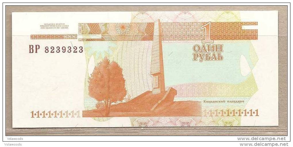 Transnistria - Banconota Non Circolata Da 1 Rublo - 2000 - Moldova