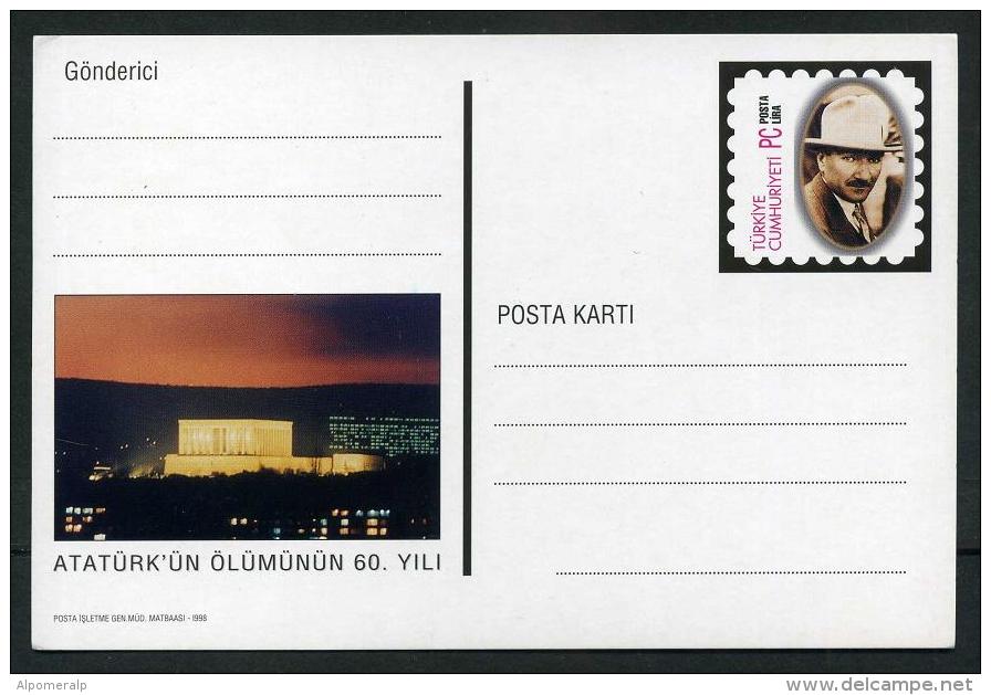 TURKEY 1998 PS / Postcard - 60th Ann. Of The Death Of ATATURK (SET); Nov.16, #AN 304. - Interi Postali