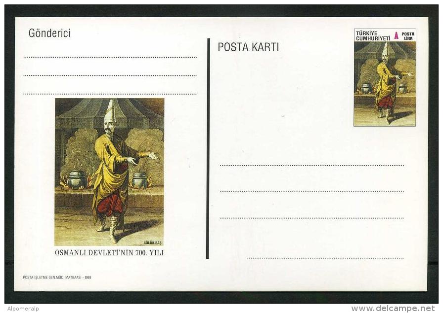 TURKEY 1999 PS / Postcard - Ottoman Empire's 700th Year; Janissaries' Captain; Apr.12, #AN 306. - Entiers Postaux