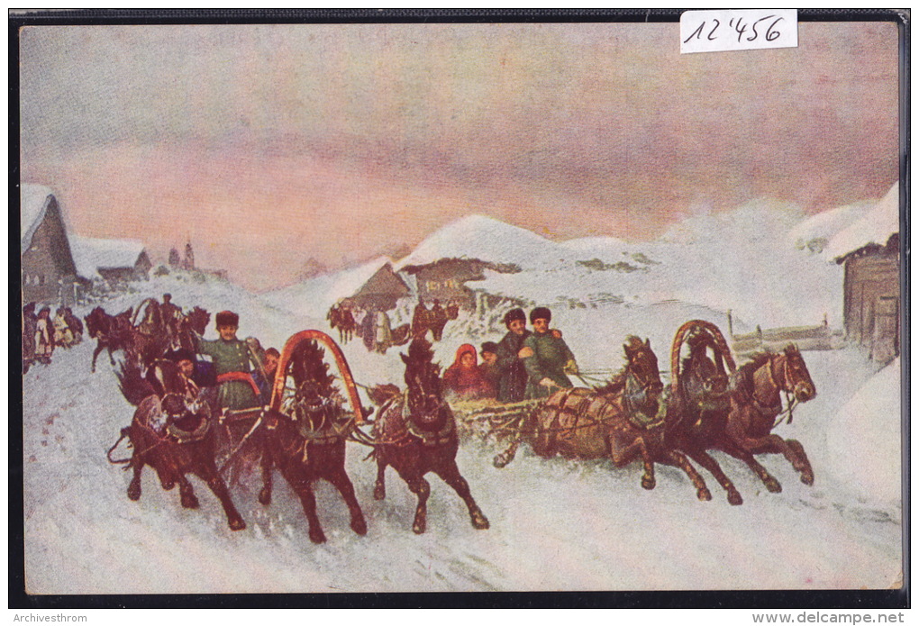 Faschingszeit - Troïkas Russes : Illustration P. Grousinsky (12´456) - Morin, Henri