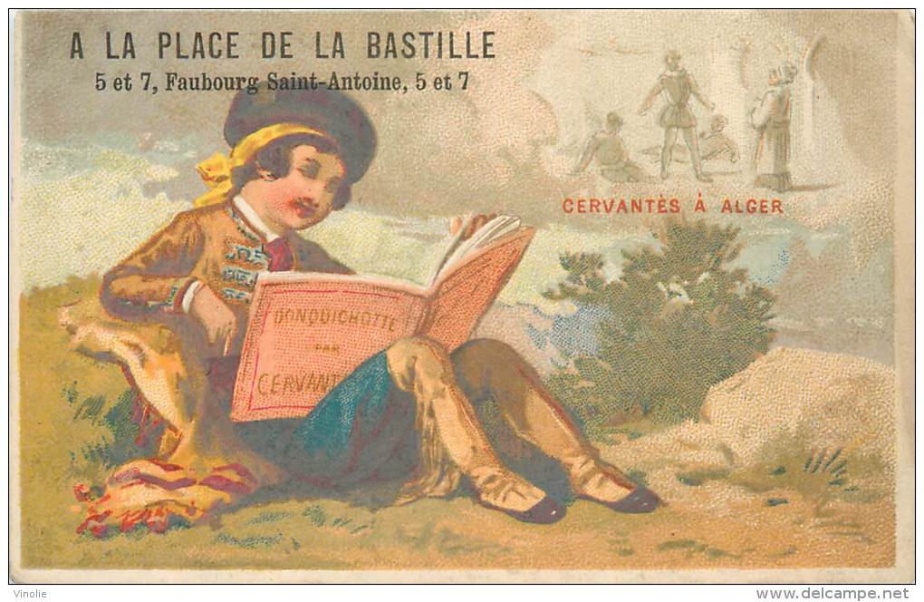 : Réf  FRP-3 13-068 : A La Place De La Bastille Paris Ecrivain : Cervantes à Alger Don Quichotte - Autres & Non Classés