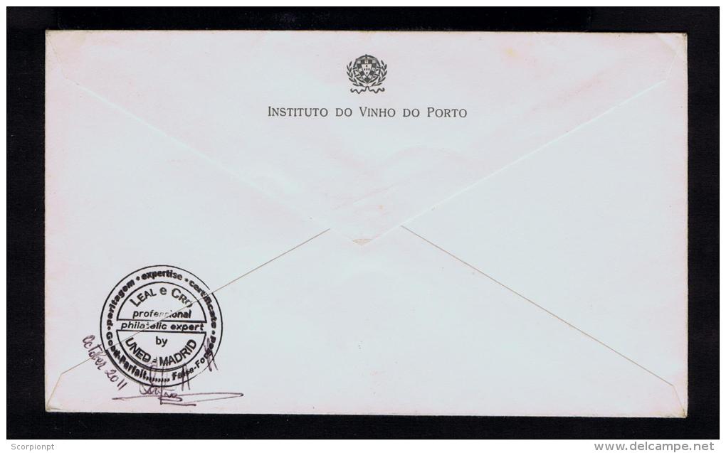 Portugal Grapes Vines Wine Vin PORTO Wines $50 Fdc Expertise Cover Covers 1970 Boissons Drinks Sp2376 - Flammes & Oblitérations