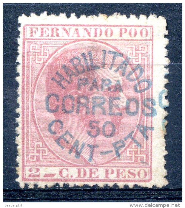 SPAIN FERNANDO POO Edifil # 24 M No Gum VF - Unused Stamps