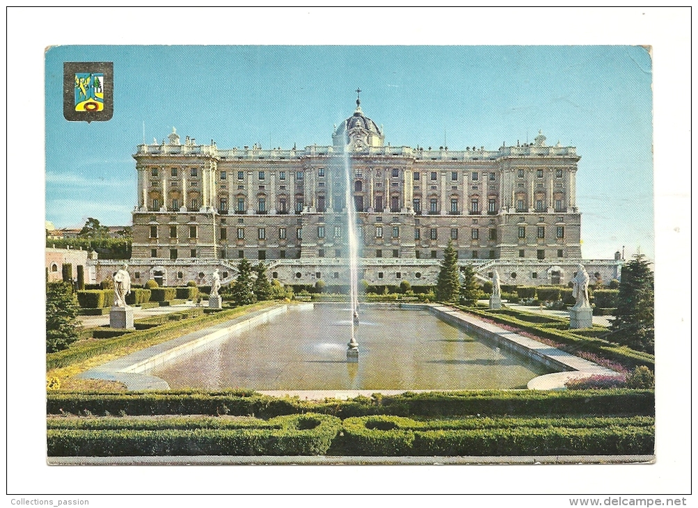 Cp, Espagne, Madrid, Palais Royale, Voyagée - Madrid