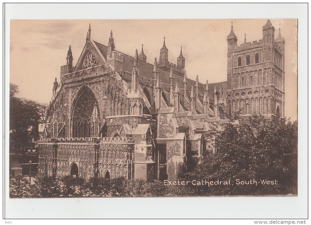 Exeter  Cathedral South West United Kingdom Old PC - Exeter