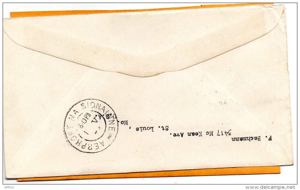 Pan American Inagurial Flight Chicago Ireland Round Trip 1954 Cover - Airmail