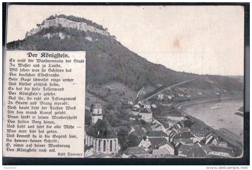 Sächsische Schweiz - Festung Königstein - Gedicht - 1936 - Koenigstein (Saechs. Schw.)