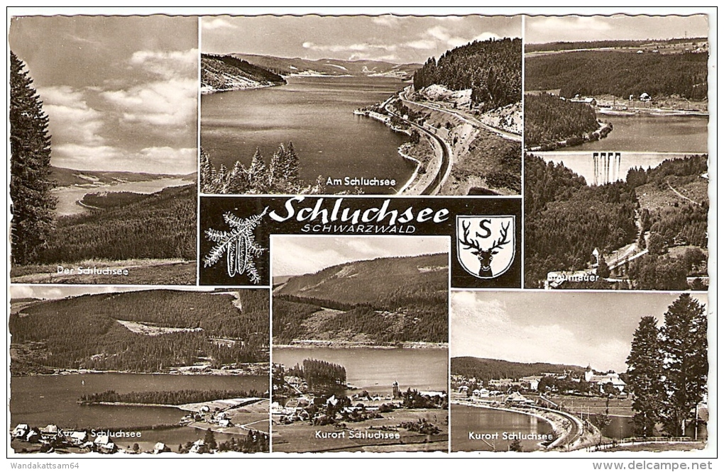 AK 696 Schluchsee SCHWARZWALF Mehrbildkarte Mit Wappen 7 Bilder 12. 8. 65 --8 7826 SCHLUCHSEE Jahreskurort - Schluchsee