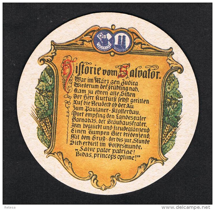 DUITSLAND  PAULANDER SALVATOR VOM NOCKHERBERG MUNCHEN - Beer Mats